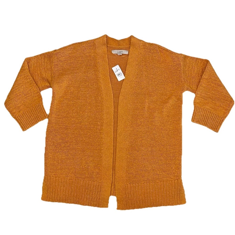 Ann Taylor Loft NEW Open Front Chunky Knit Cardigan Sweater Sz M